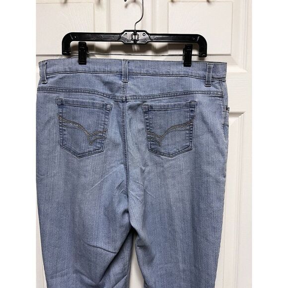 DBHc) Gloria Vanderbilt Jeans Women Size‎ 16 Blue 36x28 High Rise Straight Denim - Picture 6 of 9